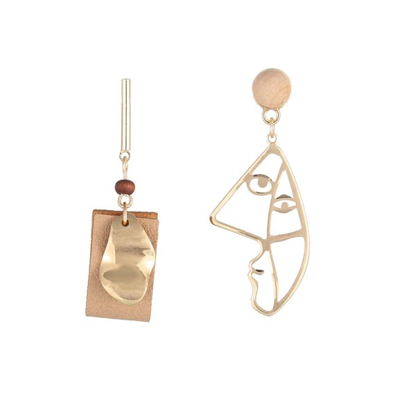 ♠️ NEW Abstract Long face Retro Earrings - Picture 7 of 8